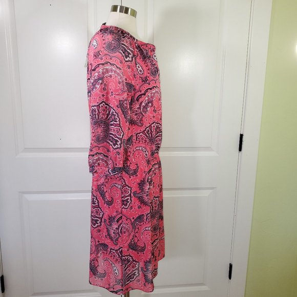 New Ralph Lauren Pink Paisley Dress - Picture 5 of 14